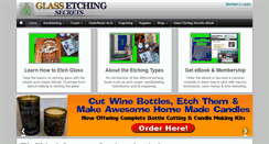 Desktop Screenshot of glassetchingsecrets.com